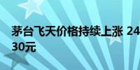 茅台飞天价格持续上涨 24年飞天(原)涨至2430元