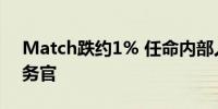 Match跌约1% 任命内部人士为新任首席财务官