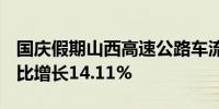 国庆假期山西高速公路车流量超1200万辆 同比增长14.11%