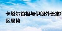 卡塔尔首相与伊朗外长举行会谈 重点讨论地区局势