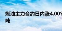 燃油主力合约日内涨4.00%现报3258.00元/吨