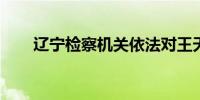 辽宁检察机关依法对王天宇决定逮捕