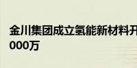 金川集团成立氢能新材料开发公司 注册资本3000万