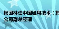 杨国林任中国通用技术（集团）控股有限责任公司副总经理