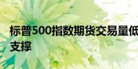 标普500指数期货交易量低迷创纪录行情缺乏支撑