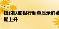 纽约联储银行调查显示消费者的中长期通胀预期上升