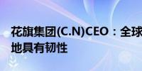 花旗集团(C.N)CEO：全球经济表现出人意料地具有韧性