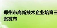 郑州市高新技术企业培育三年倍增计划实施方案发布