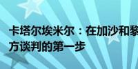 卡塔尔埃米尔：在加沙和黎巴嫩实现停火是各方谈判的第一步