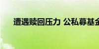 遭遇赎回压力 公私募基金积极“留客”