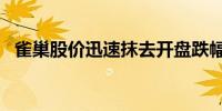 雀巢股价迅速抹去开盘跌幅目前上涨约1%