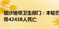 加沙地带卫生部门：本轮巴以冲突已致加沙地带42438人死亡