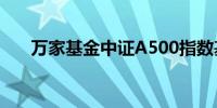 万家基金中证A500指数基金首批获批