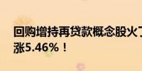 回购增持再贷款概念股火了首批23家平均收涨5.46%！