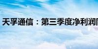 天孚通信：第三季度净利润同比增长58.69%