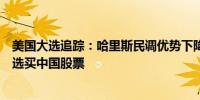 美国大选追踪：哈里斯民调优势下降；策略师称若特朗普胜选买中国股票