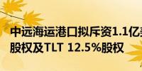 中远海运港口拟斥资1.1亿美元收购HLT 30%股权及TLT 12.5%股权