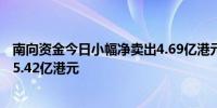 南向资金今日小幅净卖出4.69亿港元小米集团逆市获净买入5.42亿港元