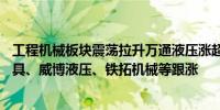 工程机械板块震荡拉升万通液压涨超11%五新隧装、恒立钻具、威博液压、铁拓机械等跟涨