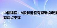 中信建投：A股和港股有望继续走强 黄金价格上行格局至少有两点支撑