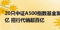 20只中证A500指数基金发售首日吸金超200亿 招行代销超百亿