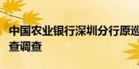 中国农业银行深圳分行原巡视员傅思伟接受审查调查