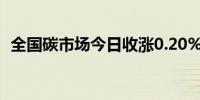 全国碳市场今日收涨0.20%报104.25元/吨