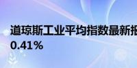 道琼斯工业平均指数最新报42199.60日内跌0.41%