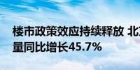 楼市政策效应持续释放 北京十月二手房网签量同比增长45.7%