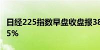 日经225指数早盘收盘报38463.50点涨幅1.45%