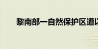 黎南部一自然保护区遭以军导弹袭击