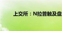 上交所：N拉普触及盘中临时停牌