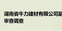 湖南省牛力建材有限公司副总经理寻胜辉接受审查调查