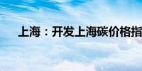 上海：开发上海碳价格指数等金融产品