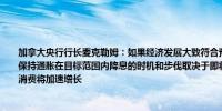 加拿大央行行长麦克勒姆：如果经济发展大致符合预测预计将进一步降息以支持需求并保持通胀在目标范围内降息的时机和步伐取决于即将公布的数据人口增长将放缓但人均消费将加速增长