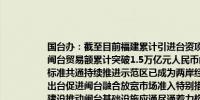 国台办：截至目前福建累计引进台资项目2.5万多个实际利用台资330亿美元；闽台贸易额累计突破1.5万亿元人民币闽台经贸稳步增长金融合作创新发展行业标准共通持续推进示范区已成为两岸经贸合作最紧密的区域之一下一步将研究出台促进闽台融合放宽市场准入特别措施继续支持福建闽台融合发展重点项目建设推动闽台基础设施应通尽通着力构建立体式综合性对台通道枢纽将进一步优化福建涉台营商环境纵深推进厦门综合改革试点、设立福州马祖产业合作园区、建设平潭两岸共同市场先行区域完善两岸标准共通服务平台深化闽台优势产业合作为台商台企提供更多发展机遇和更大发展空间