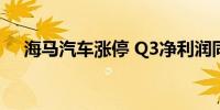 海马汽车涨停 Q3净利润同比上升342%