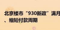 北京楼市“930新政”满月：开发商收回优惠、缩短付款周期