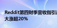 Reddit第四财季营收指引高于预期 美股盘后大涨超20% 