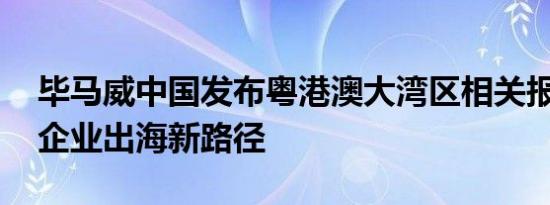 毕马威中国发布粤港澳大湾区相关报告 解码企业出海新路径