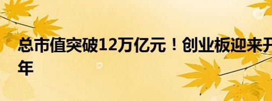 总市值突破12万亿元！创业板迎来开板15周年