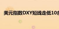 美元指数DXY短线走低10余点现报104.08