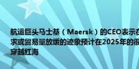 航运巨头马士基（Maersk）的CEO表示在未来几个月并未看到全球需求或贸易量放缓的迹象预计在2025年的很长一段时间内我们都无法顺利穿越红海