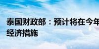 泰国财政部：预计将在今年晚些时候推出更多经济措施