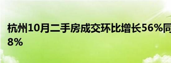 杭州10月二手房成交环比增长56%同比增长78%