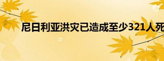 尼日利亚洪灾已造成至少321人死亡