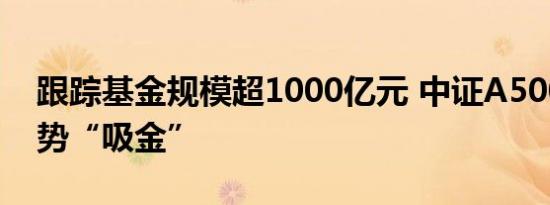 跟踪基金规模超1000亿元 中证A500指数强势“吸金”