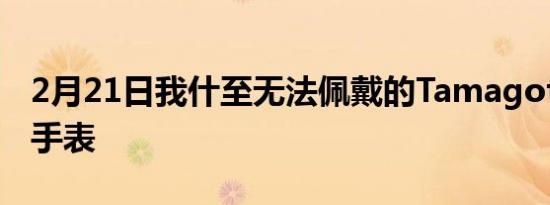 2月21日我什至无法佩戴的Tamagotchi智能手表