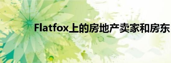 Flatfox上的房地产卖家和房东