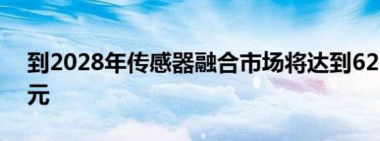 到2028年传感器融合市场将达到62.87亿美元